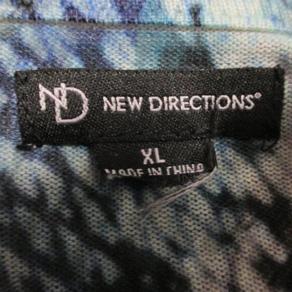 New Directions top long sleeve w/decorative front overlay like new size XL - Picture 3 of 11